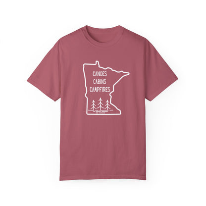 Canoes Cabins Campfires Minnesota Shirt